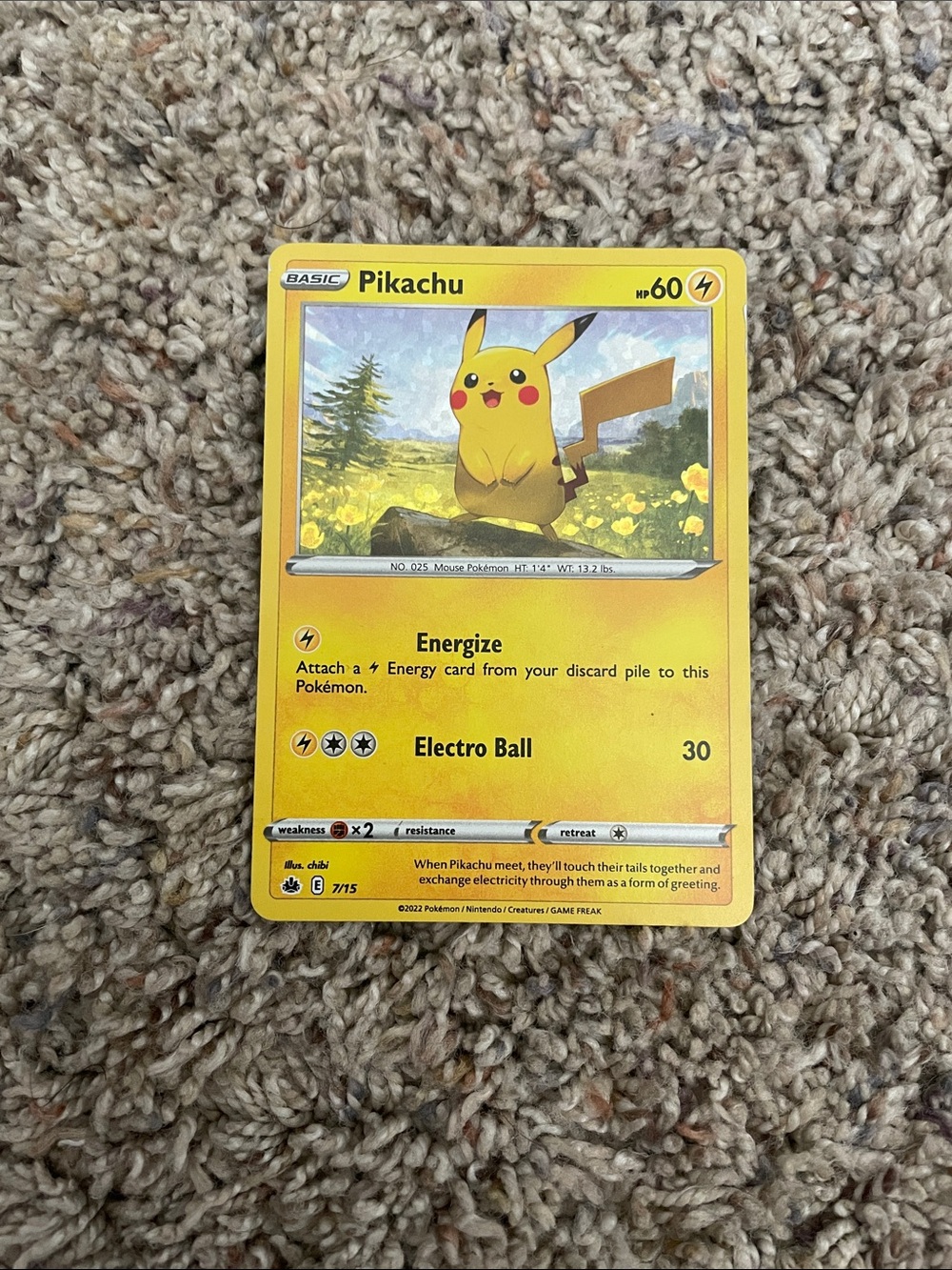 Pikachu 7/15 Confetti Holo Rare McDonald's Promo Pokémon TCG